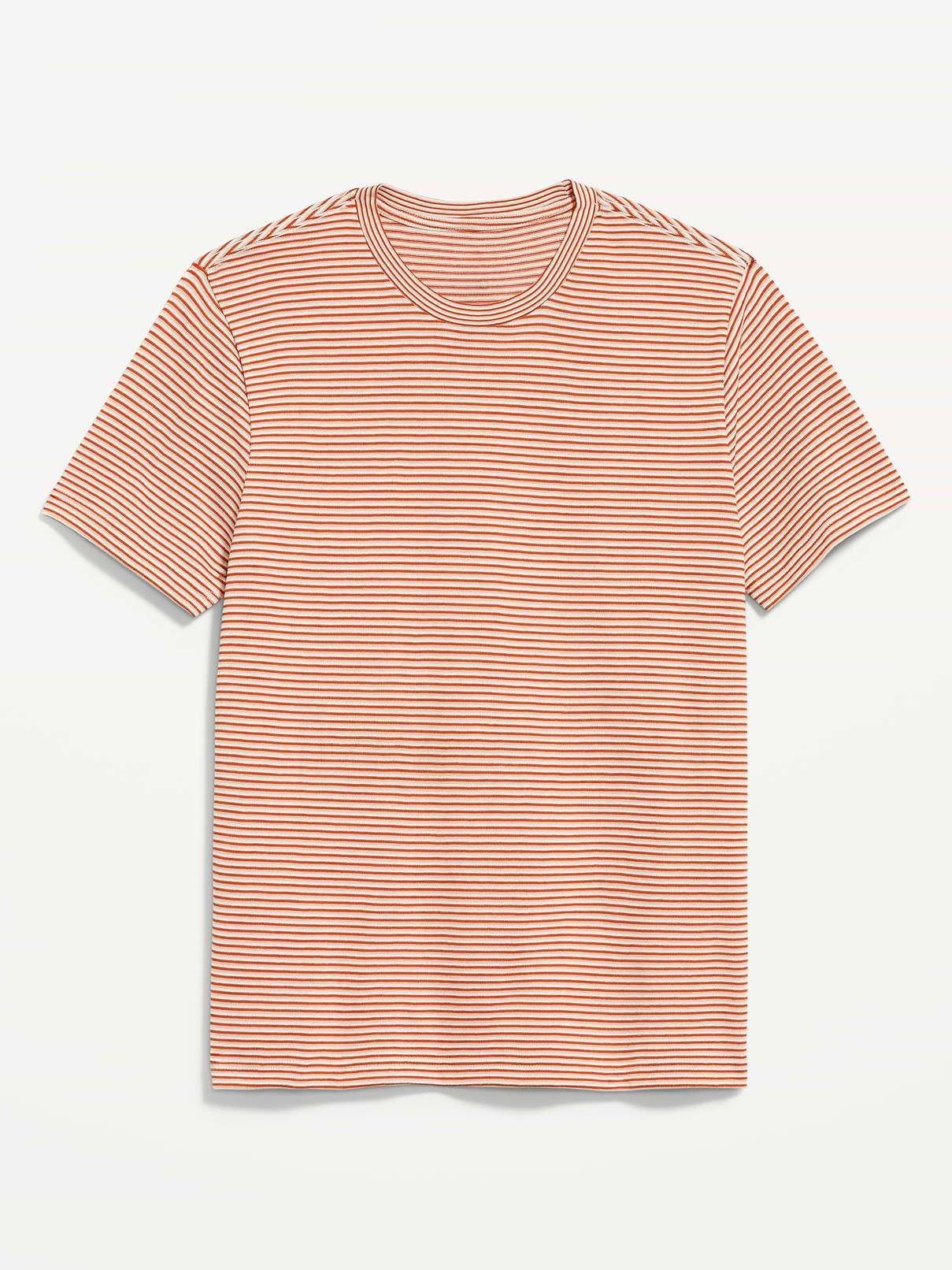 L'image numéro 4 présente T-shirt ras du cou à rayures