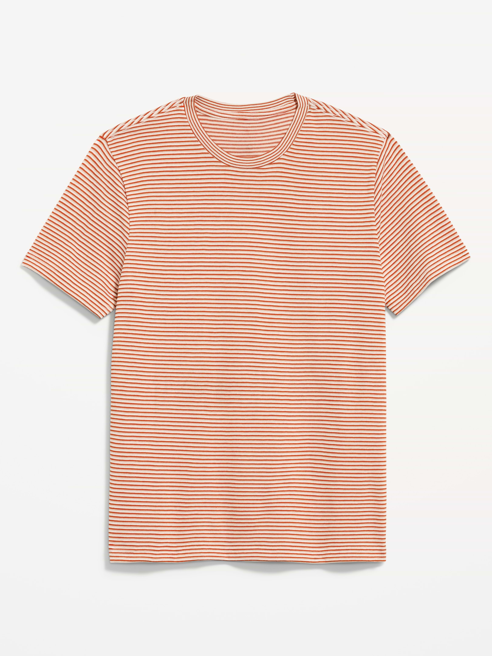 L'image numéro 4 présente T-shirt ras du cou à rayures