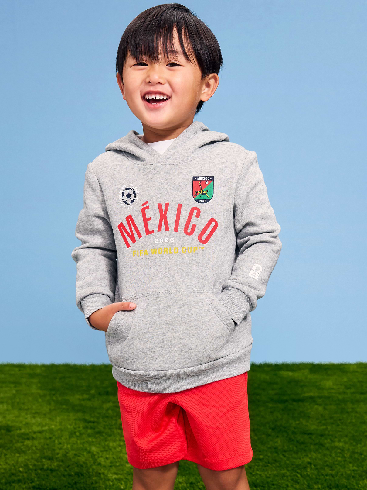 Image number 1 showing, FIFA World Cup 26™ Mexico Oversized Pullover Hoodie for Toddler Boys