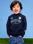 L'image numéro 1 présente Chandail à capuchon surdimensionné de la Coupe du monde de la FIFA 26™, Argentine pour tout-petit