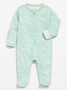 Image number 1 showing, 2-Way-Zip Sleep & Play Footed One-Piece for Baby