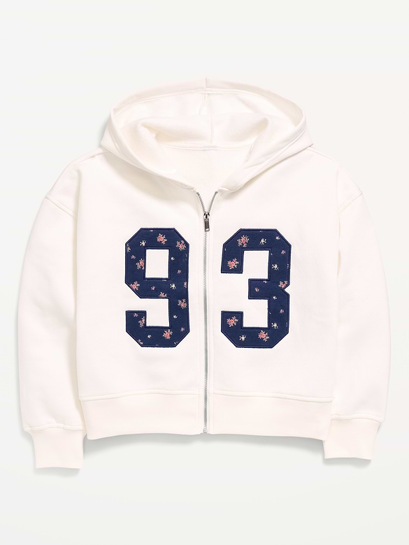 Favorite Fleece Graphic Zip-Front Hoodie for Girls