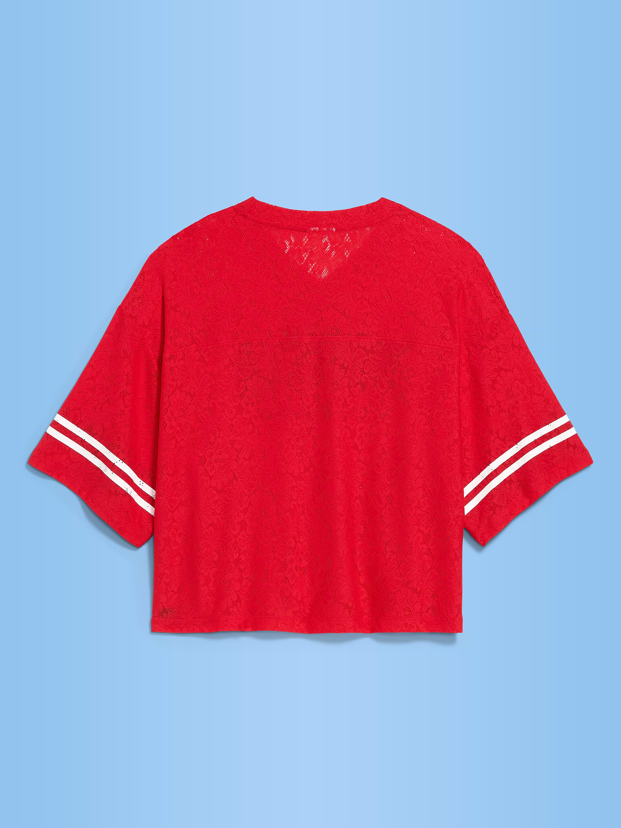 Image number 2 showing, FIFA World Cup 26™ Morocco Boxy Lace V-Neck T-Shirt for Women