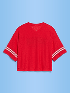 Image number 2 showing, FIFA World Cup 26™ Morocco Boxy Lace V-Neck T-Shirt for Women