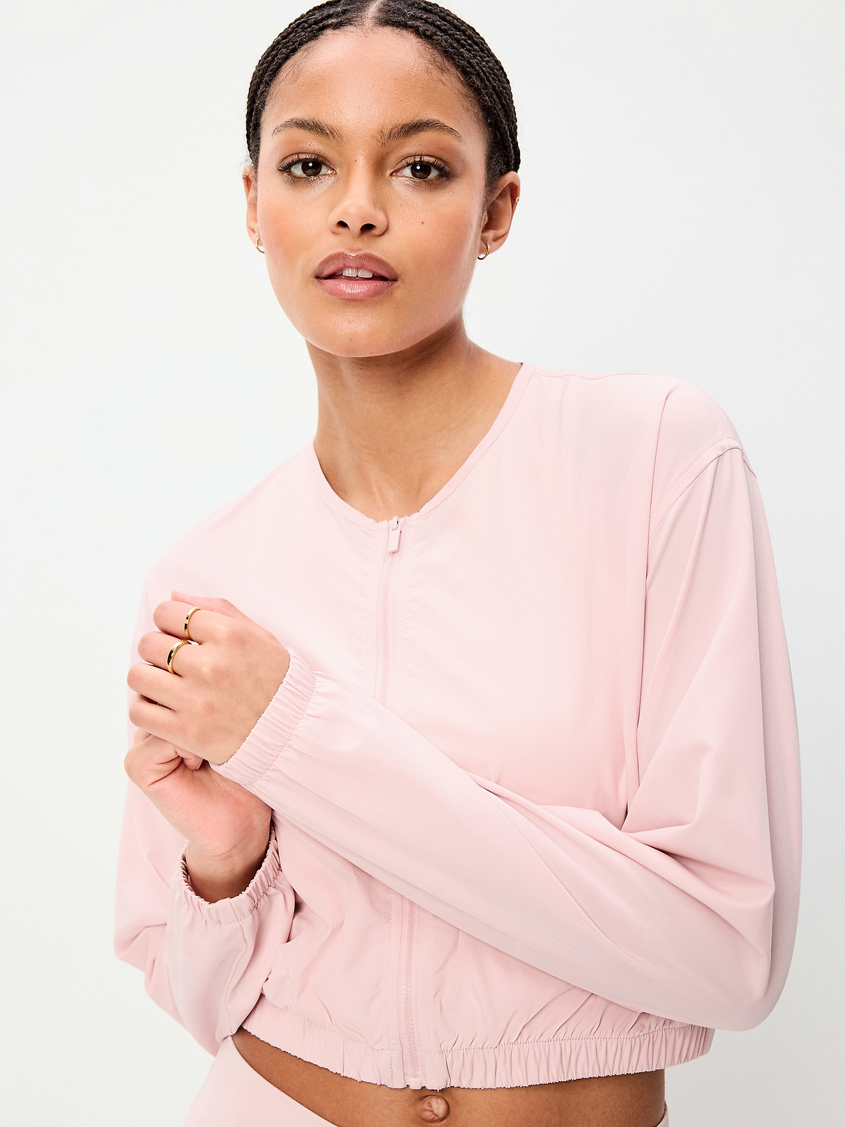 Zip-Front Cropped Tennis Jacket | Old Navy
