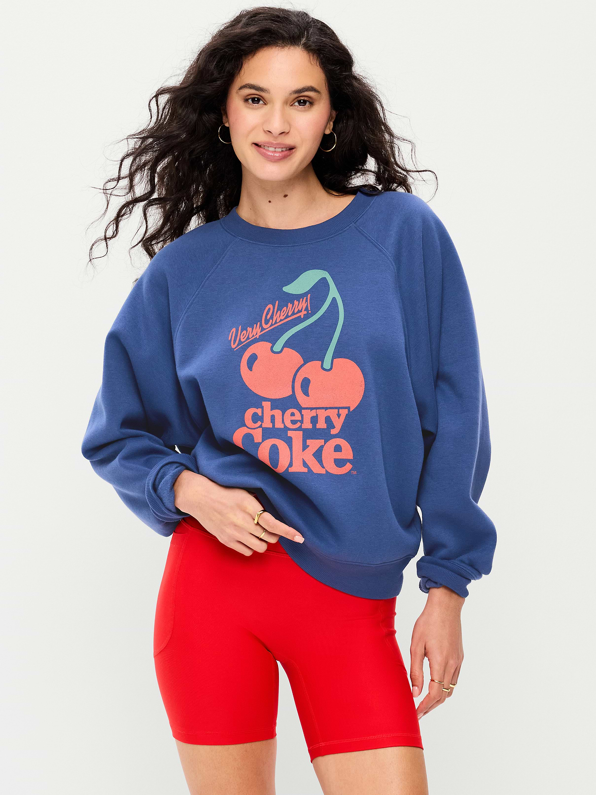 Image number 1 showing, Oversized Raglan Graphic Sweatshirt