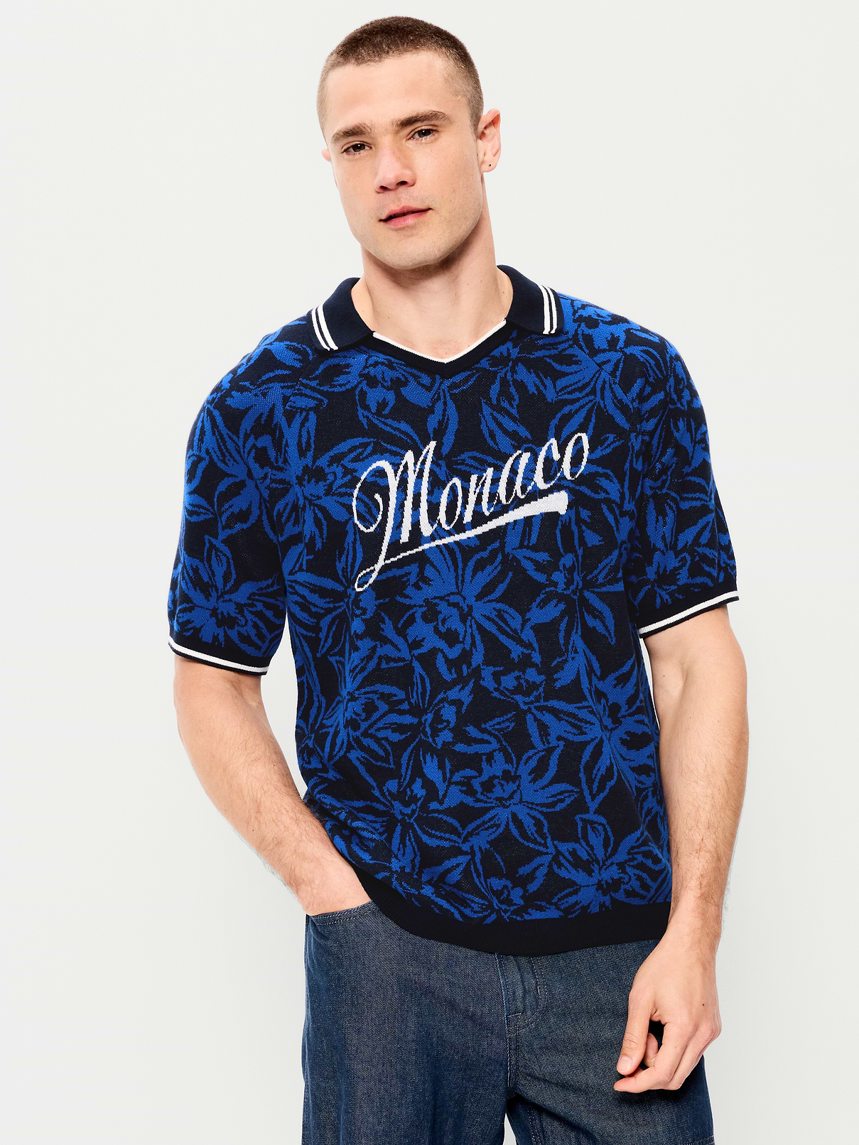 Rugby-Style Sweater Polo