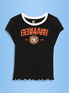 Image number 1 showing, FIFA World Cup 26™ Germany Smocked Graphic T-Shirt for Women