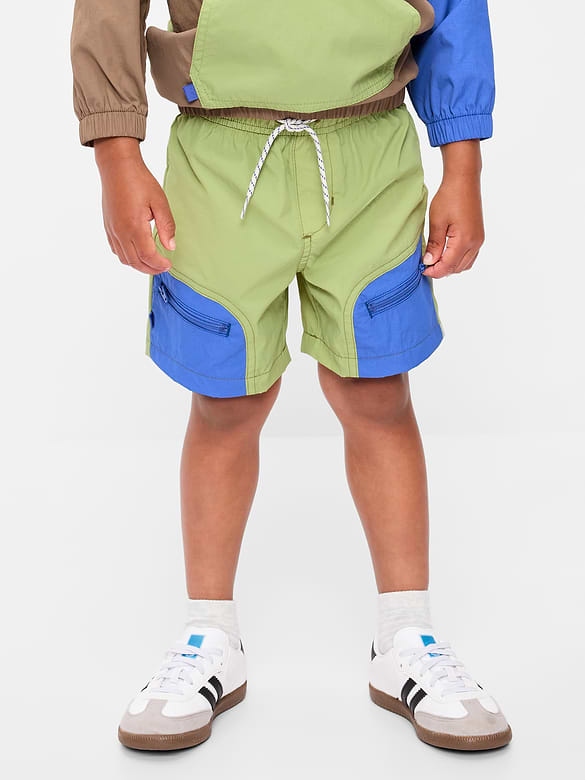 Tech Zip-Pocket Shorts for Toddler Boys