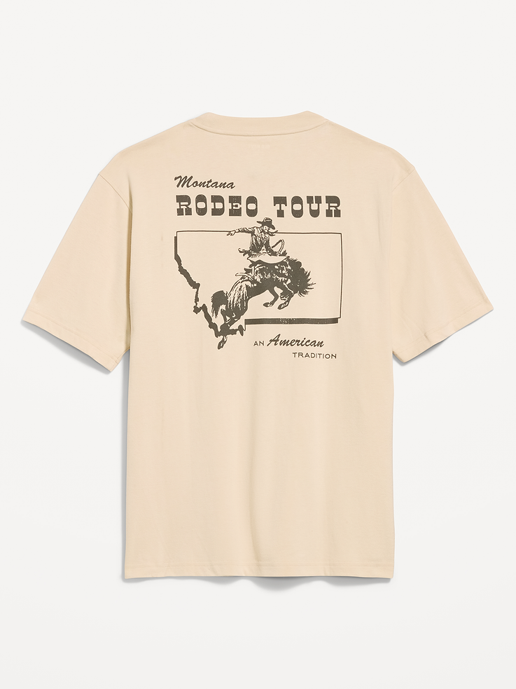 Image number 5 showing, Loose Heavyweight Graphic T-Shirt