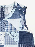 Image number 3 showing, Sleeveless Patchwork Top and Pants Set for Baby