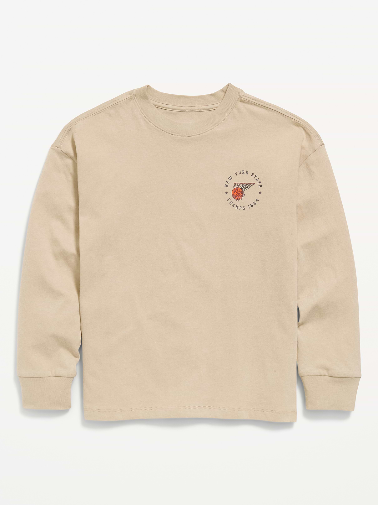 Image number 1 showing, Oversized Long-Sleeve Graphic T-Shirt for Boys