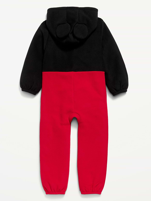 Disney© Hooded Mickey Mouse Microfleece One-Piece for Toddler Boys