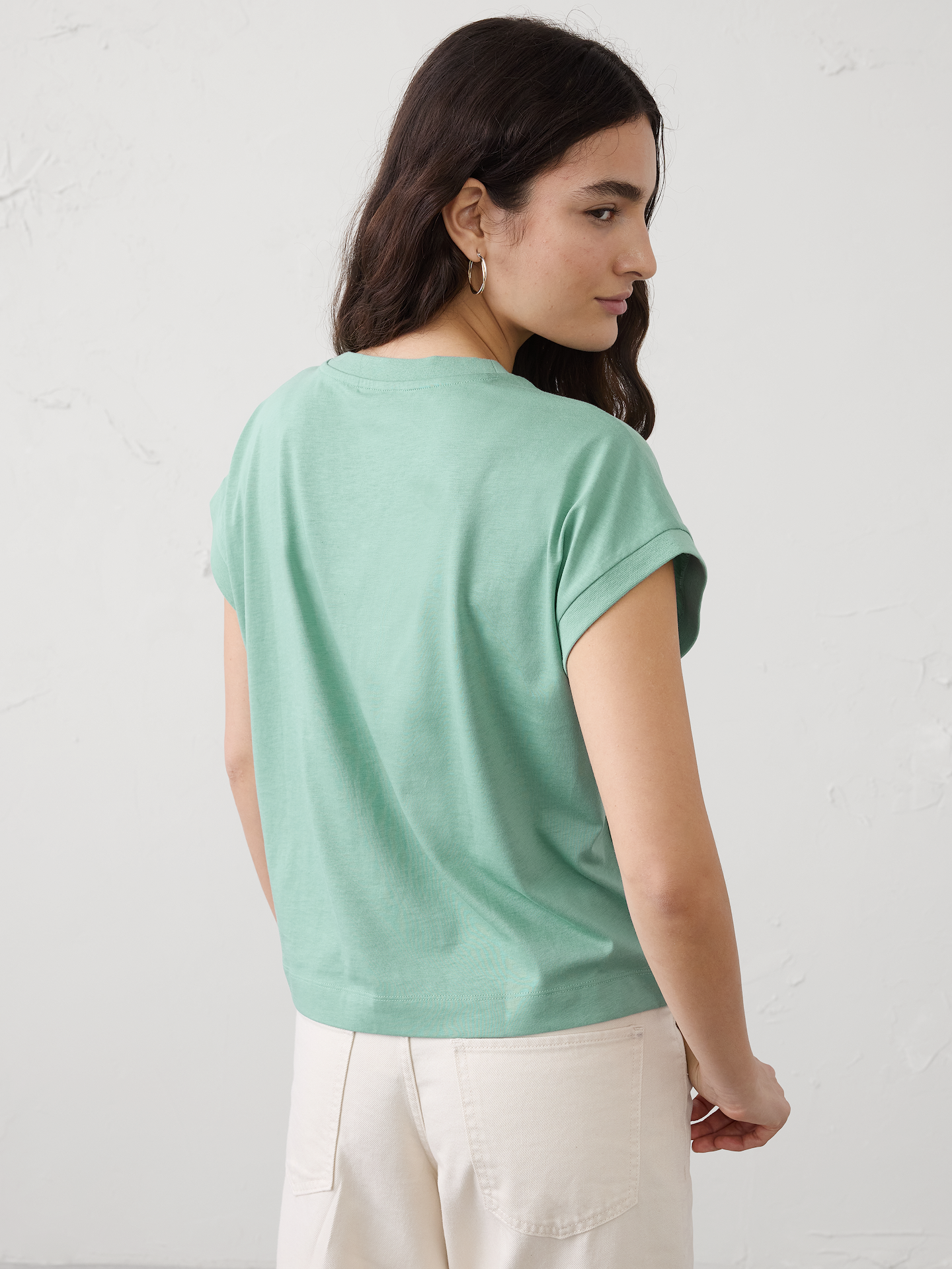 Image number 5 showing, Premium Cotton Boxy T-Shirt