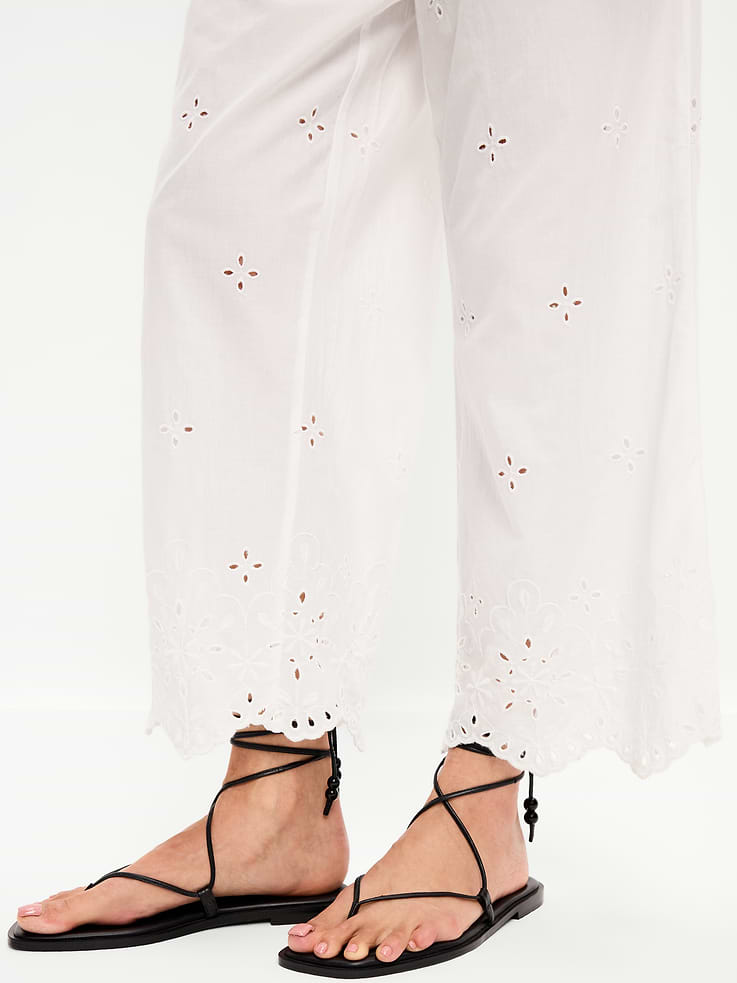 Image number 8 showing, High-Waisted Cut Out Wide-Leg Pant