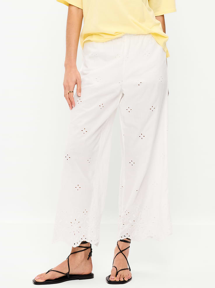 Image number 9 showing, High-Waisted Cut Out Wide-Leg Pant