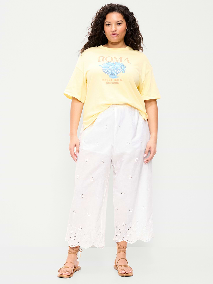Image number 6 showing, High-Waisted Cut Out Wide-Leg Pant