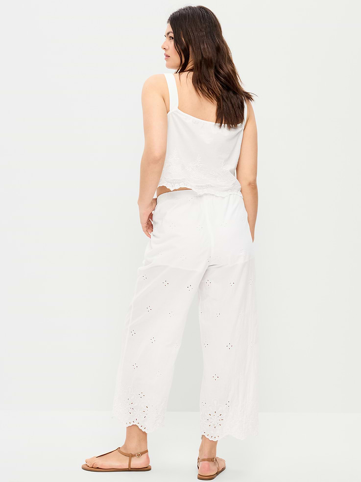 Image number 5 showing, High-Waisted Cut Out Wide-Leg Pant