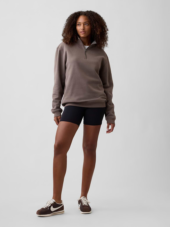 Adult Relaxed Quarter-Zip Fleece Sweatshirt