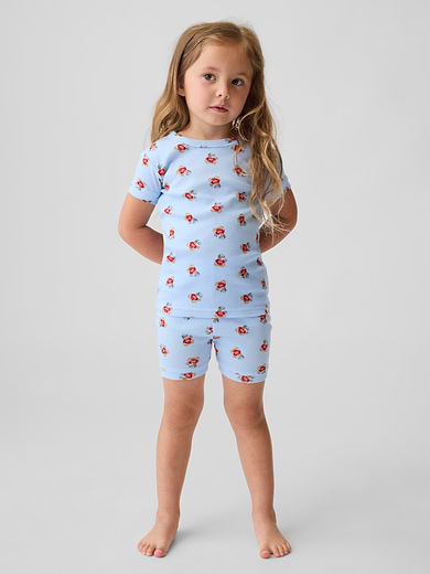 Image number 2 showing, Baby & Toddler Brannan Bear Organic Brushed Cotton PJ Short Set