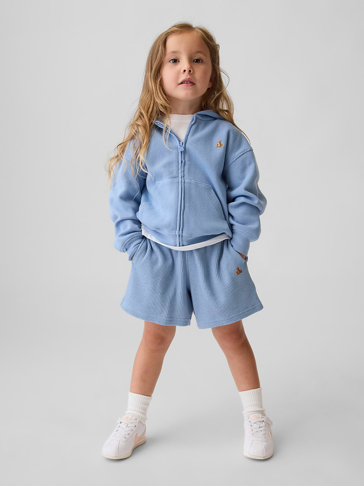 Image number 2 showing, Baby & Toddler Waffle Zip Hoodie