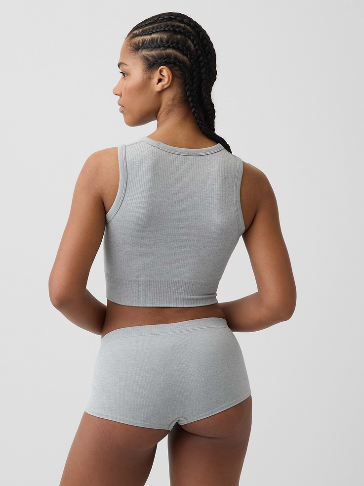 Image number 2 showing, Seamless Rib Crop Tank Top
