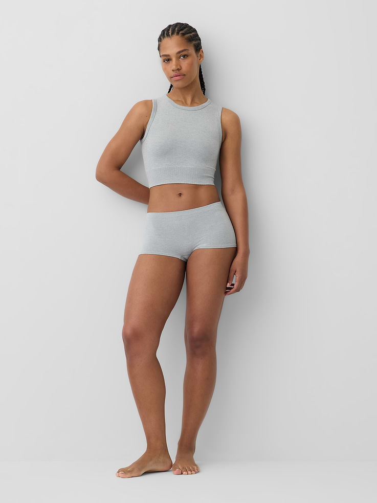 Image number 4 showing, Seamless Rib Crop Tank Top