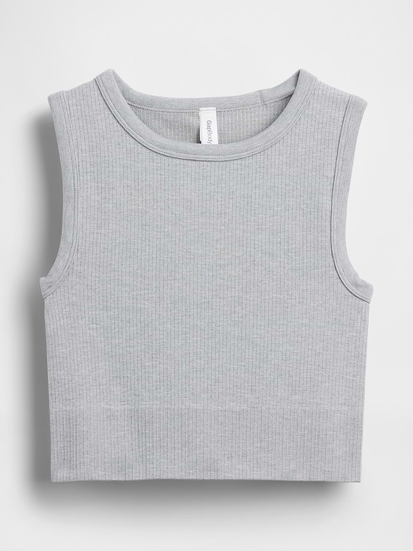 Seamless Rib Crop Tank Top