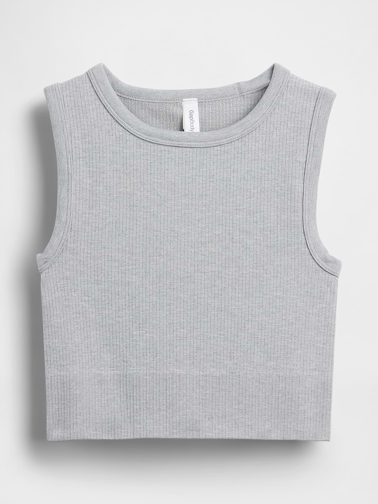 Image number 5 showing, Seamless Rib Crop Tank Top