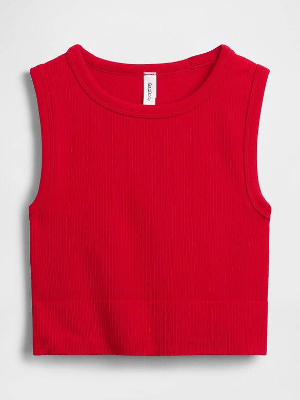 Seamless Rib Crop Tank Top
