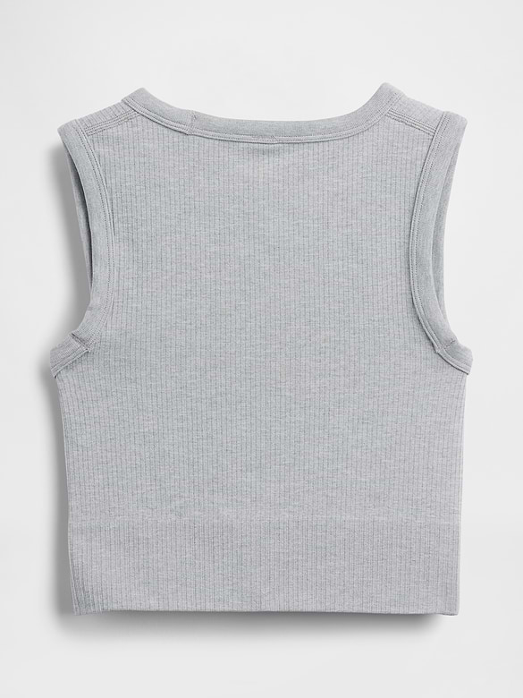 Seamless Rib Crop Tank Top