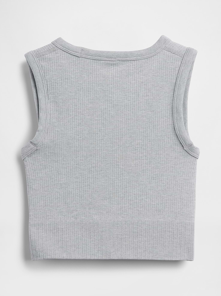 Image number 6 showing, Seamless Rib Crop Tank Top