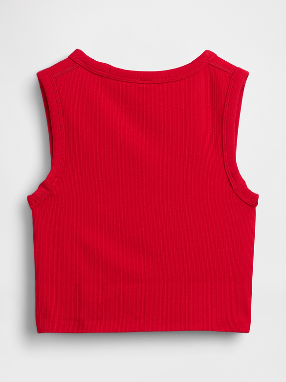 Seamless Rib Crop Tank Top