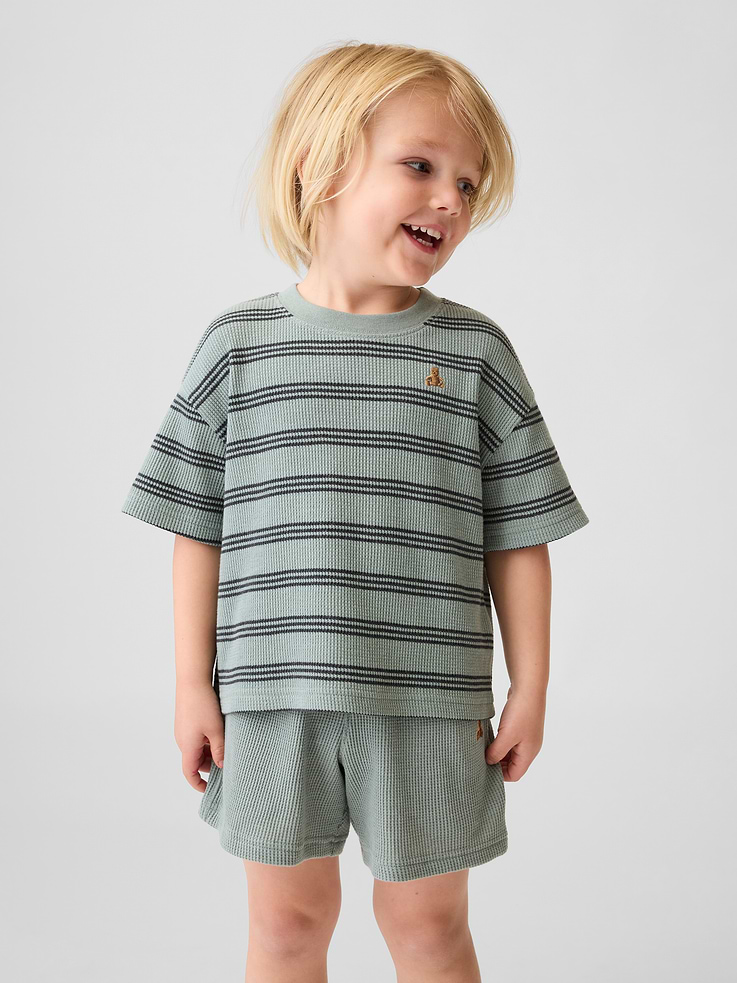 Image number 1 showing, Baby & Toddler Waffle T-Shirt