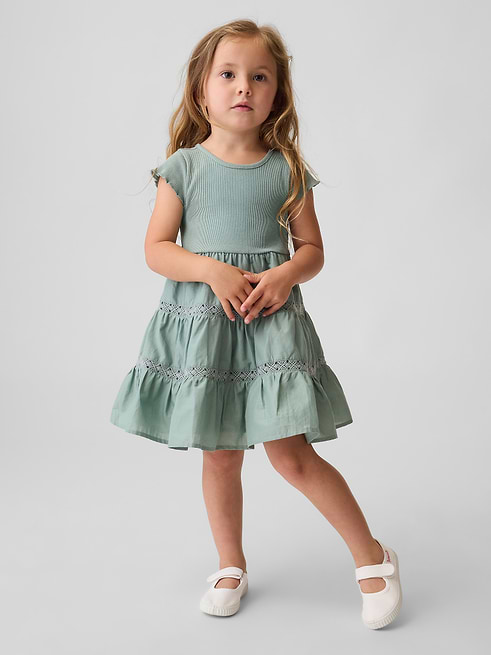 gap lime green dress Baby & Tiered Lace-Trim by Sage Size 6-12 M Green tulle dress