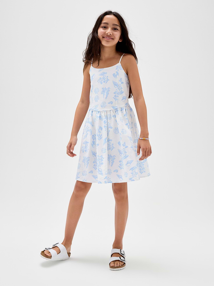 Image number 4 showing, Kids Linen-Blend Dress