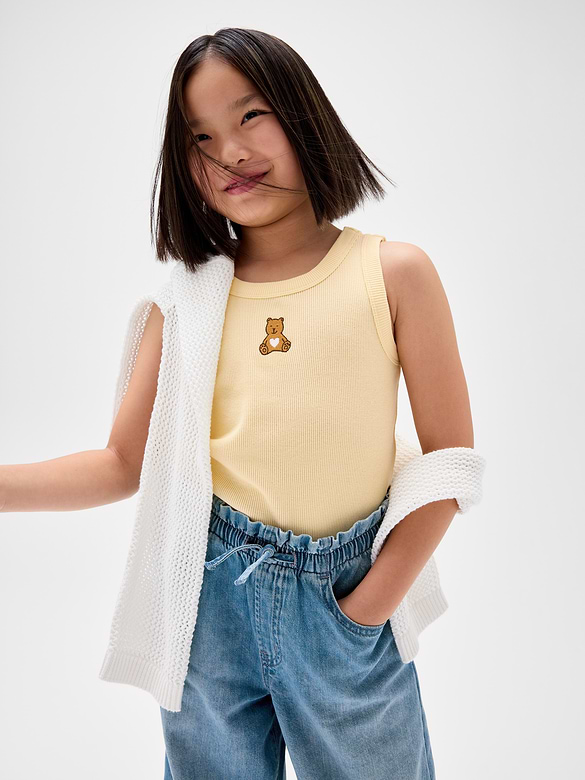 Kids Ribbed Tank Top