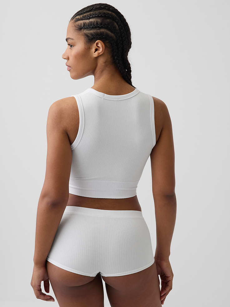 Image number 2 showing, Seamless Rib Crop Tank Top