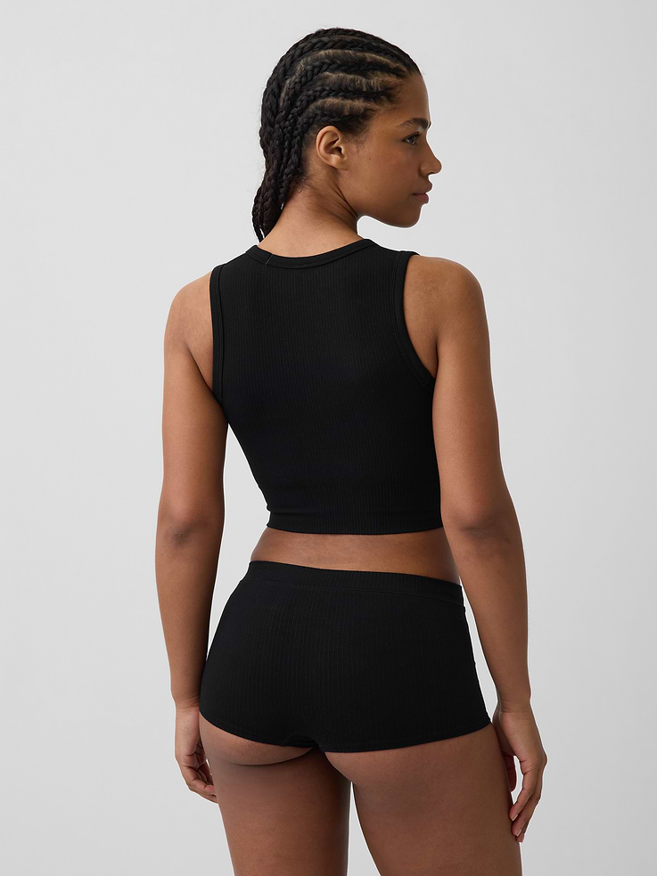 Image number 2 showing, Seamless Rib Crop Tank Top
