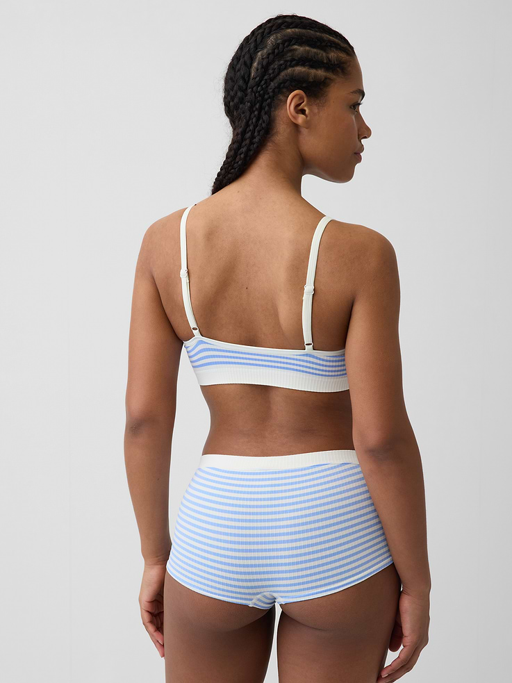 Image number 2 showing, Seamless Rib Triangle Bralette