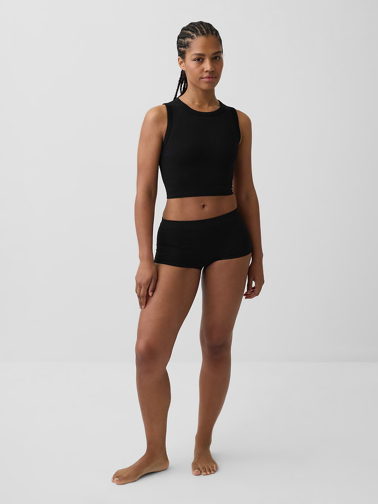 Image number 4 showing, Seamless Rib Crop Tank Top