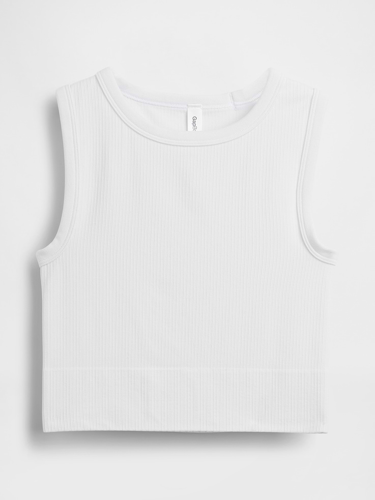 Image number 5 showing, Seamless Rib Crop Tank Top