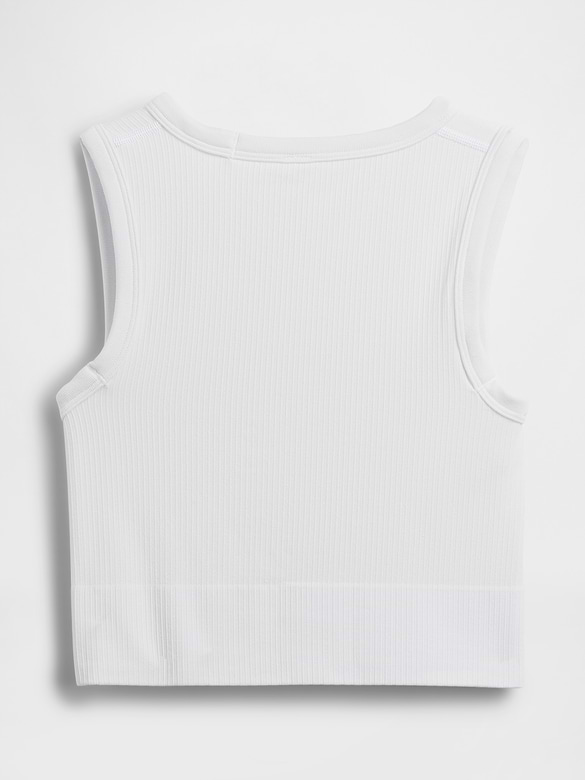 Seamless Rib Crop Tank Top