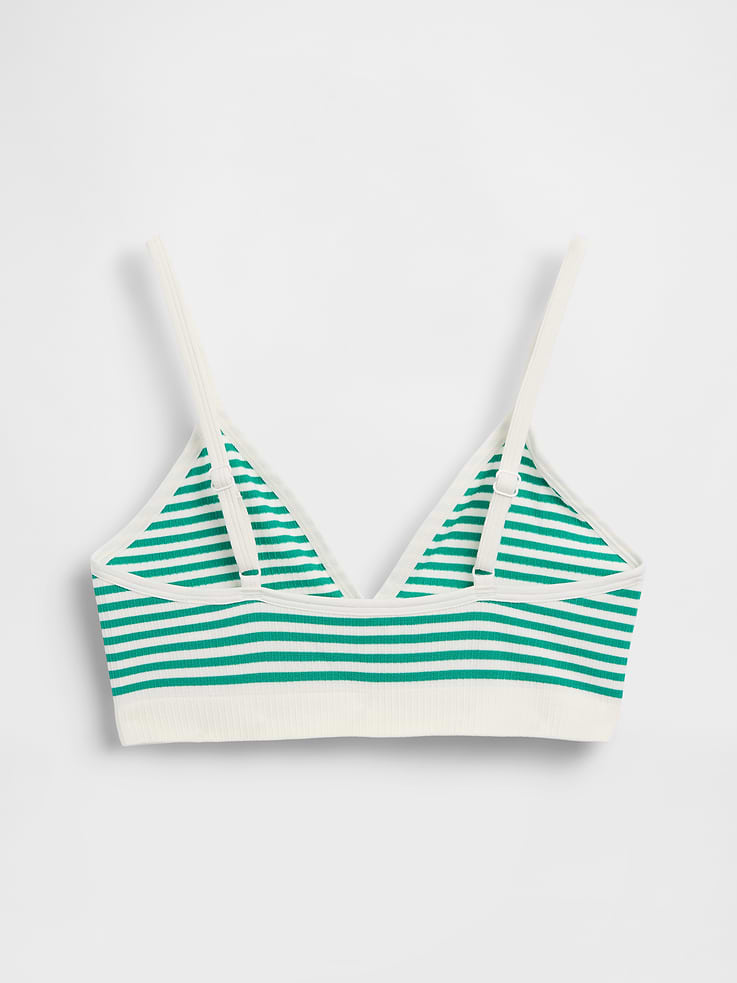 Image number 6 showing, Seamless Rib Triangle Bralette