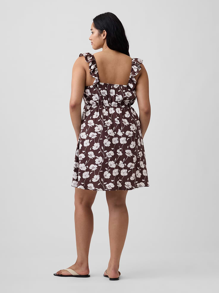 Image number 5 showing, Ruffle V-Neck Mini Dress
