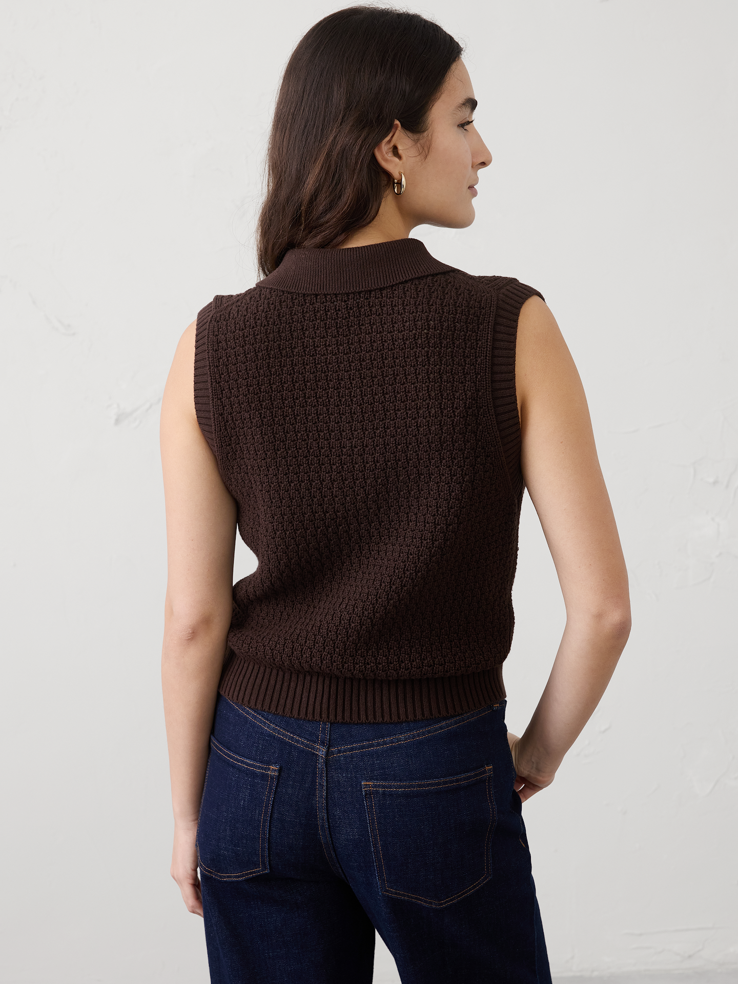 Image number 2 showing, Cotton Crochet Sweater Polo