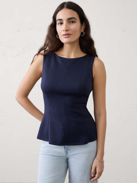 Soft Touch Peplum-Hem Top