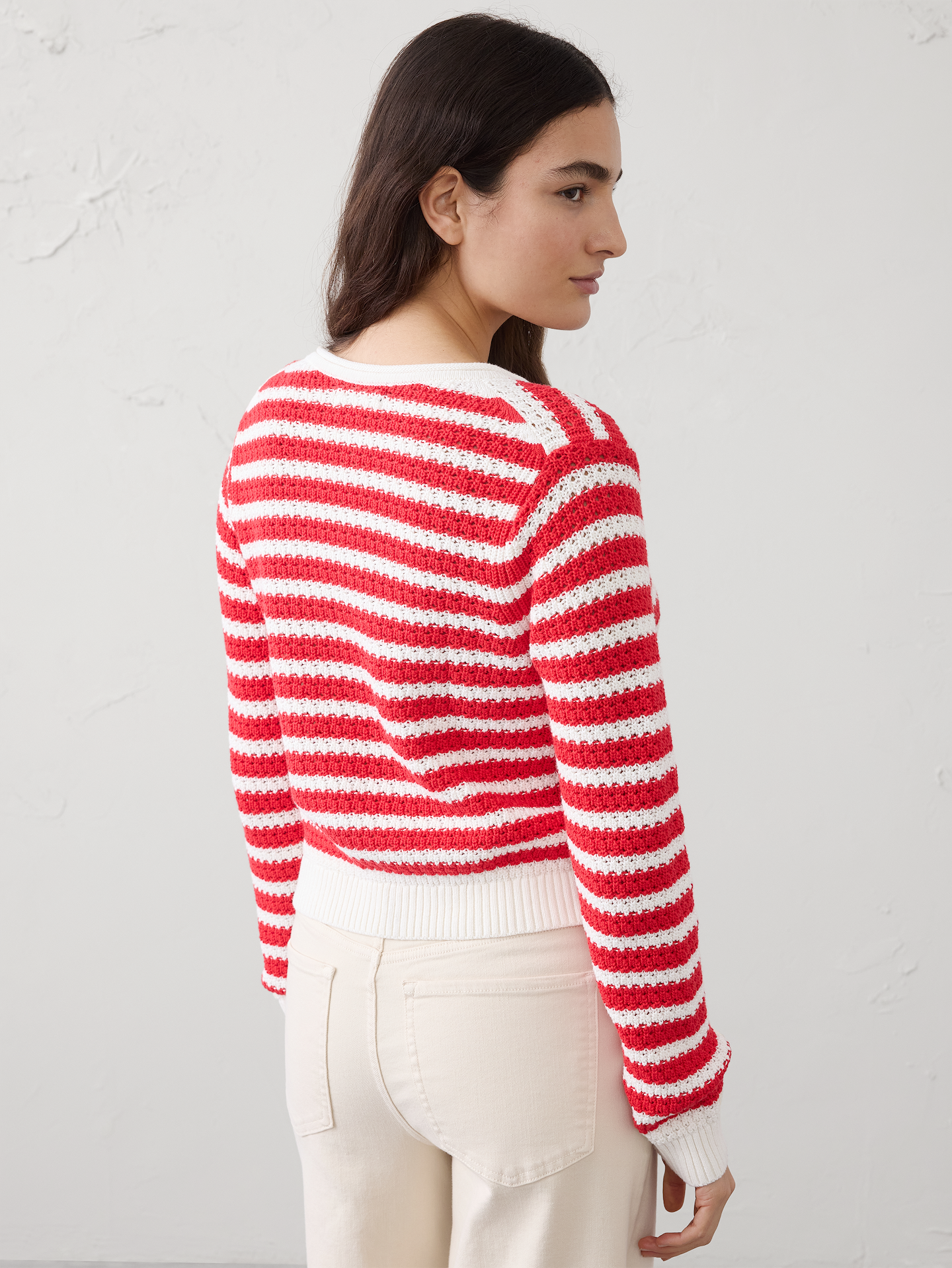 Image number 2 showing, Cotton Crochet Cropped Cardigan