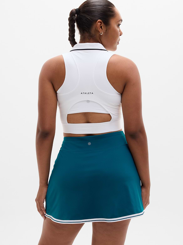 Crosscourt High Rise Tipped 14" Skort