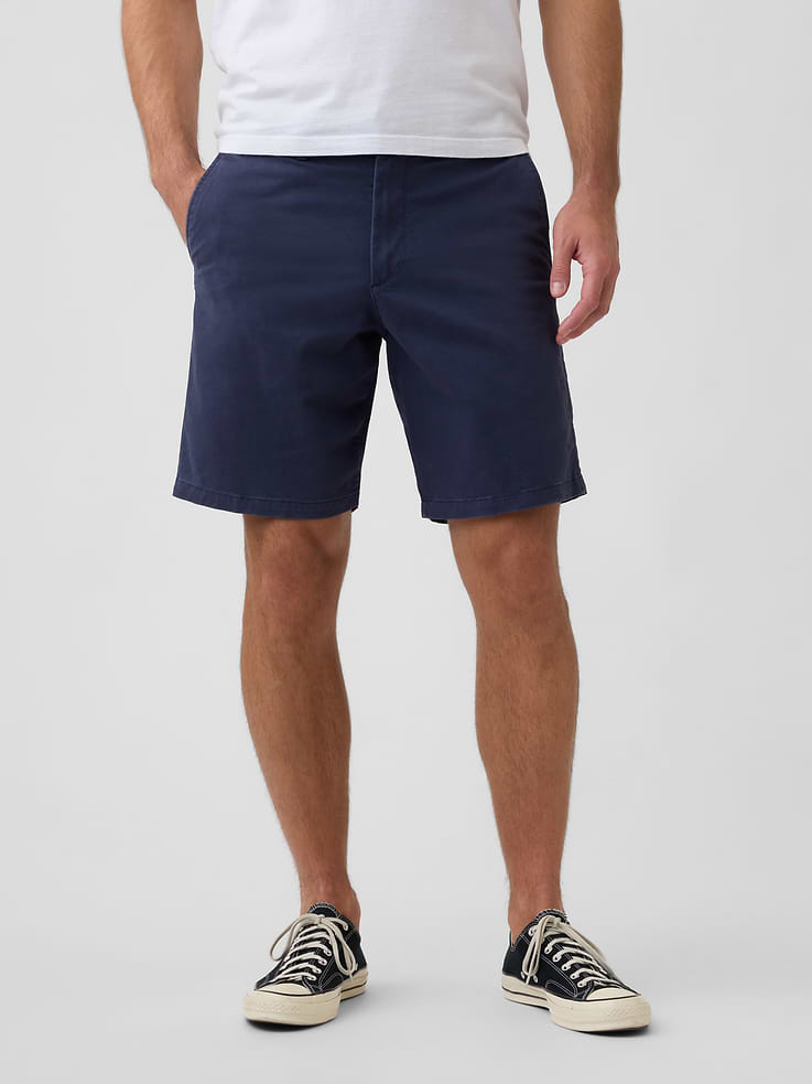 Image 3 of 6, 9" Essential Khaki Shorts